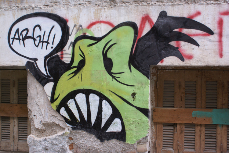 Scary graffiti – Athens, Greece