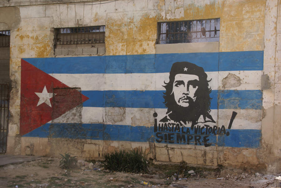 Flag and Che, Havana, Cuba