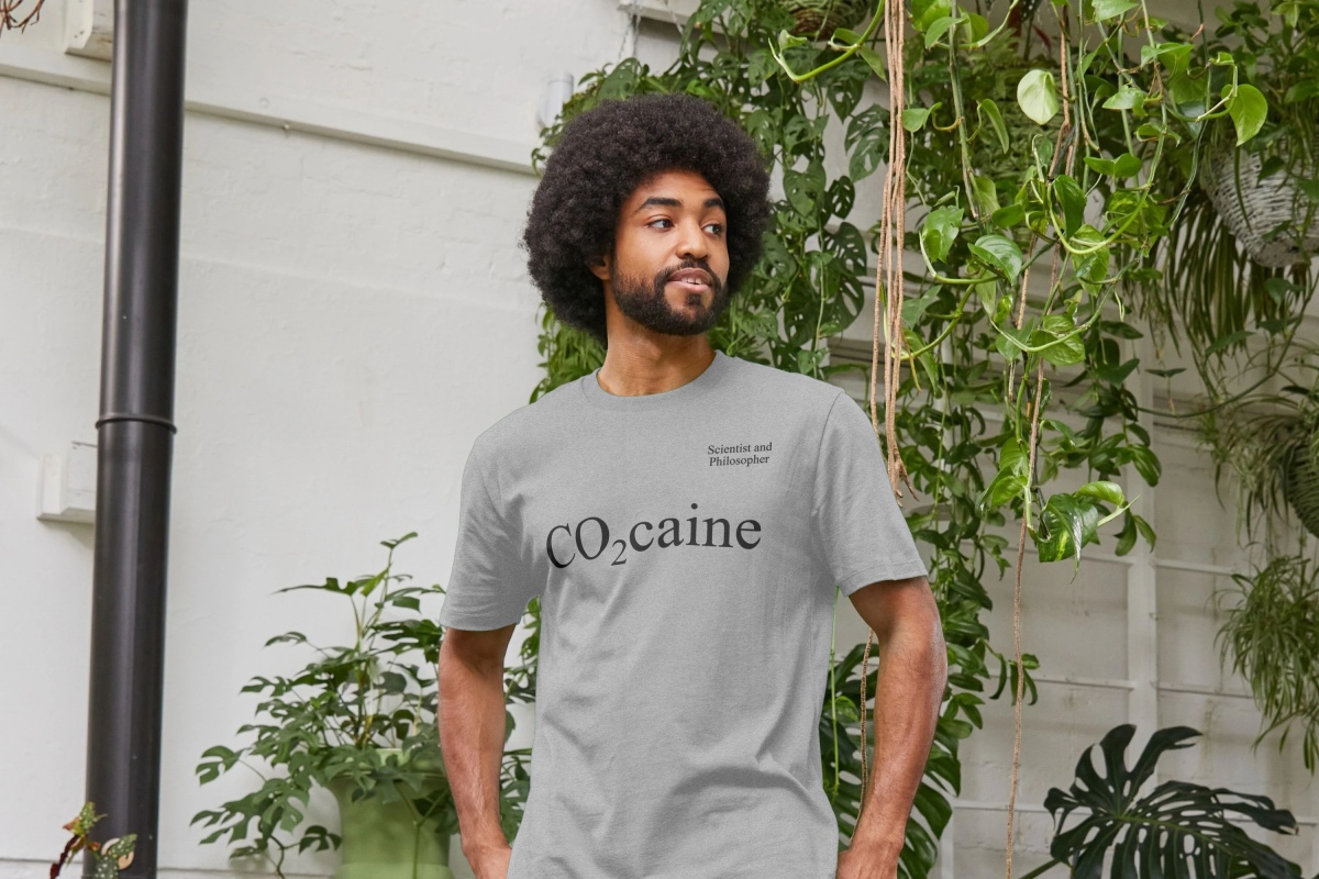 CO2caine – organic cotton T-shirt
