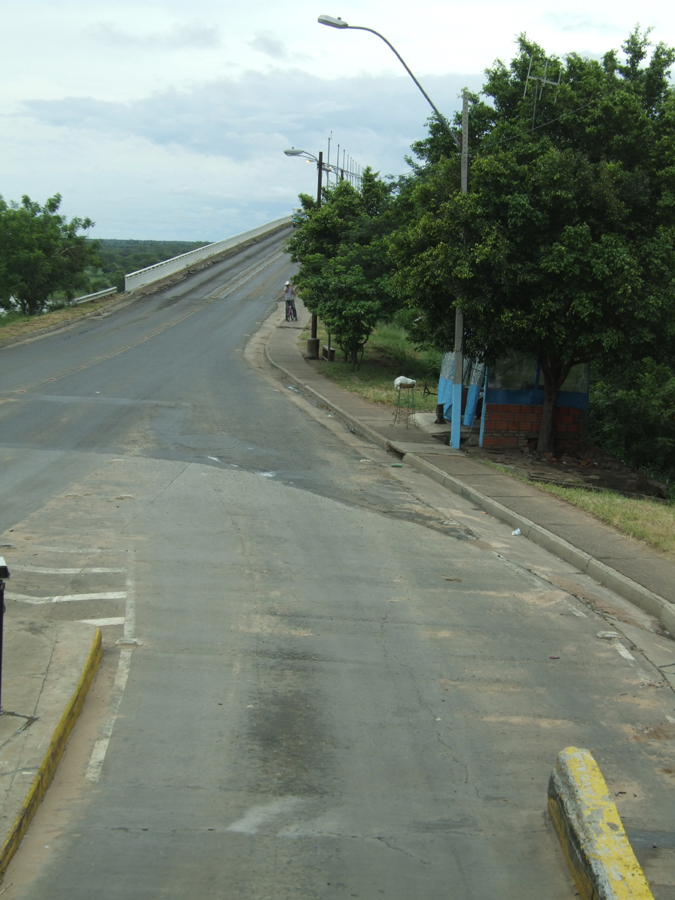 The bridge ahead, leaving Asuncion, Paraguay