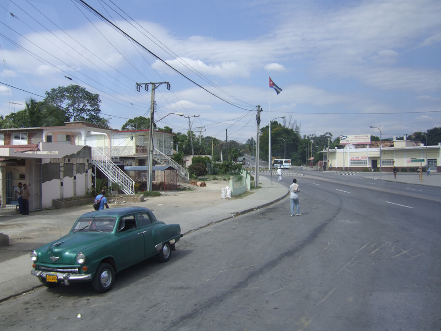 Green US car, Santiago de Cuba, Cuba