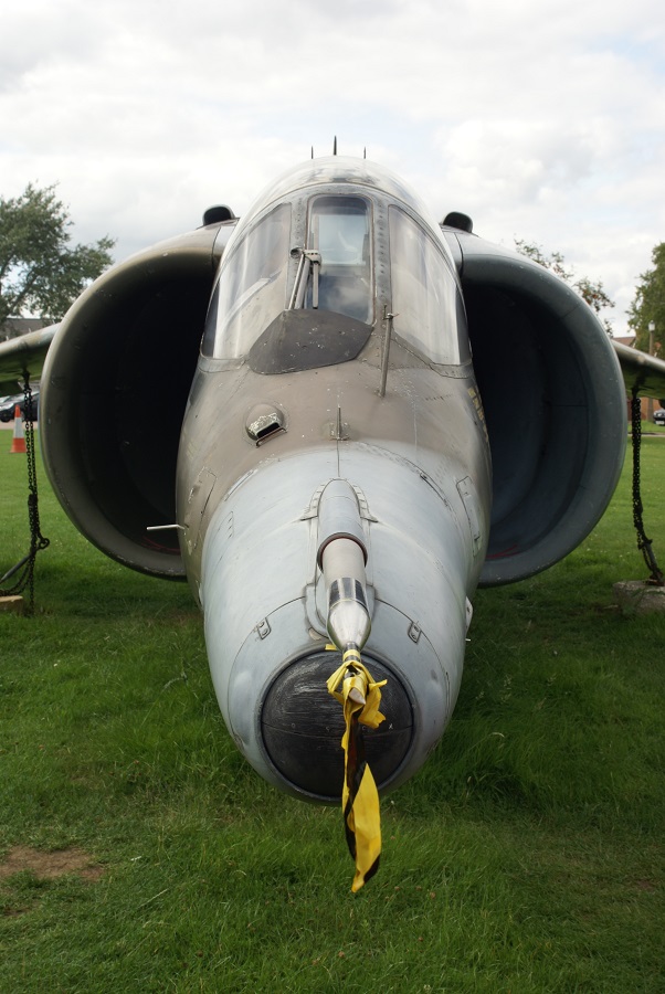Harrier Jump Jet from the front, Bletchley Park, Buckinghamshire