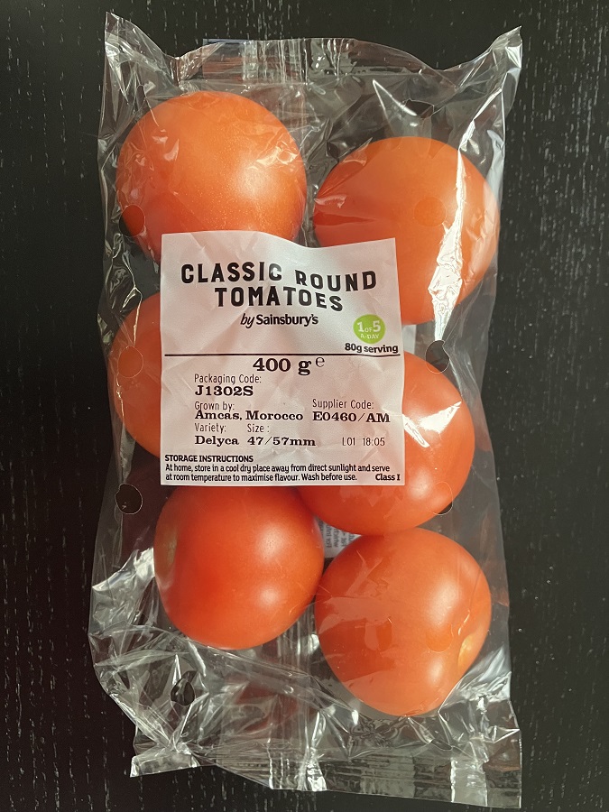 £0.95 tomatoes from Morocco -Environmental loading 20